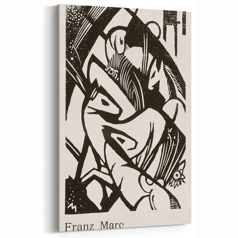 Franz Marc Expressionist Horses Art | Modern Abstract Expressionism