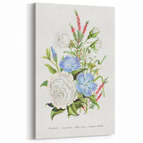 Romanticism Art: Floral Bouquet Illustration Canvas Print