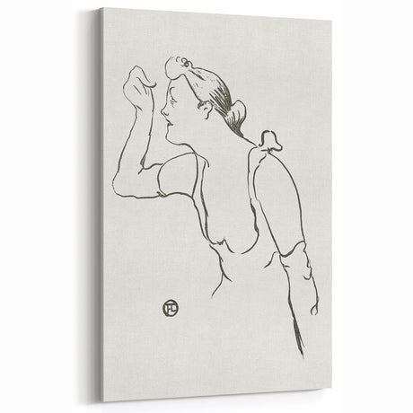 Impressionism Wall Art - Elegant Line Portrait - French Impressionist Art