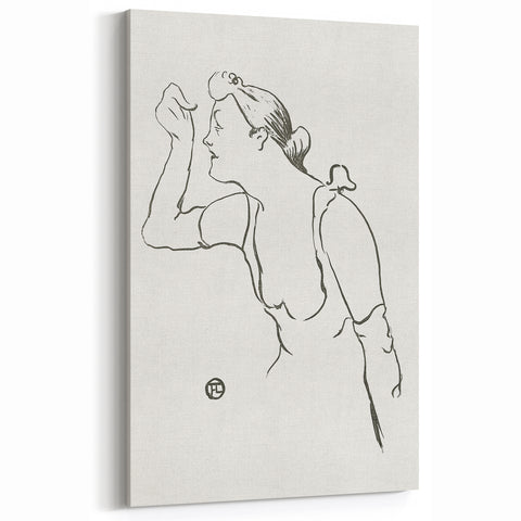 Impressionism Wall Art - Elegant Line Portrait - French Impressionist Art
