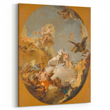 Romanticism Art: The Chariot of Aurora by Tiepolo Canvas Print