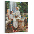 Romanticism Art: The Fountain at Villa Torlonia by Sargent Canvas