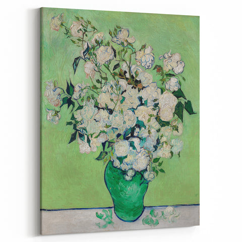 Impressionist Wall Art - Roses in Vase by Van Gogh - French Impressionism