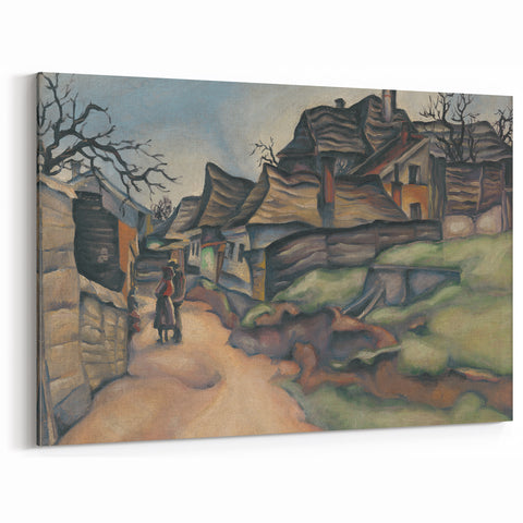 Expressionism Wall Art - Village Pathway by Expressionist Artist