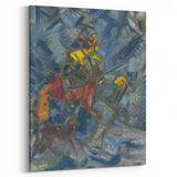Expressionism Wall Art - Hunter in Blue Forest by Arnold Peter Weisz