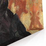 Impressionist Wall Art - Cézanne Self-Portrait on Pink Background