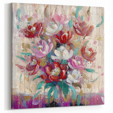 Elegant Abstract Floral Bouquet - Modern Botanical Wall Decor