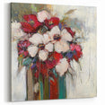 Floral Abstract Canvas Art - Vibrant Modern Botanical Design