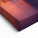 Cityscape Bridge at Sunset - Vibrant Urban Landscape Art