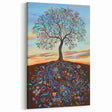 Colorful Tree Abstract Art - Vibrant Nature-Inspired Canvas