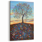 Colorful Tree Abstract Art - Vibrant Nature-Inspired Canvas