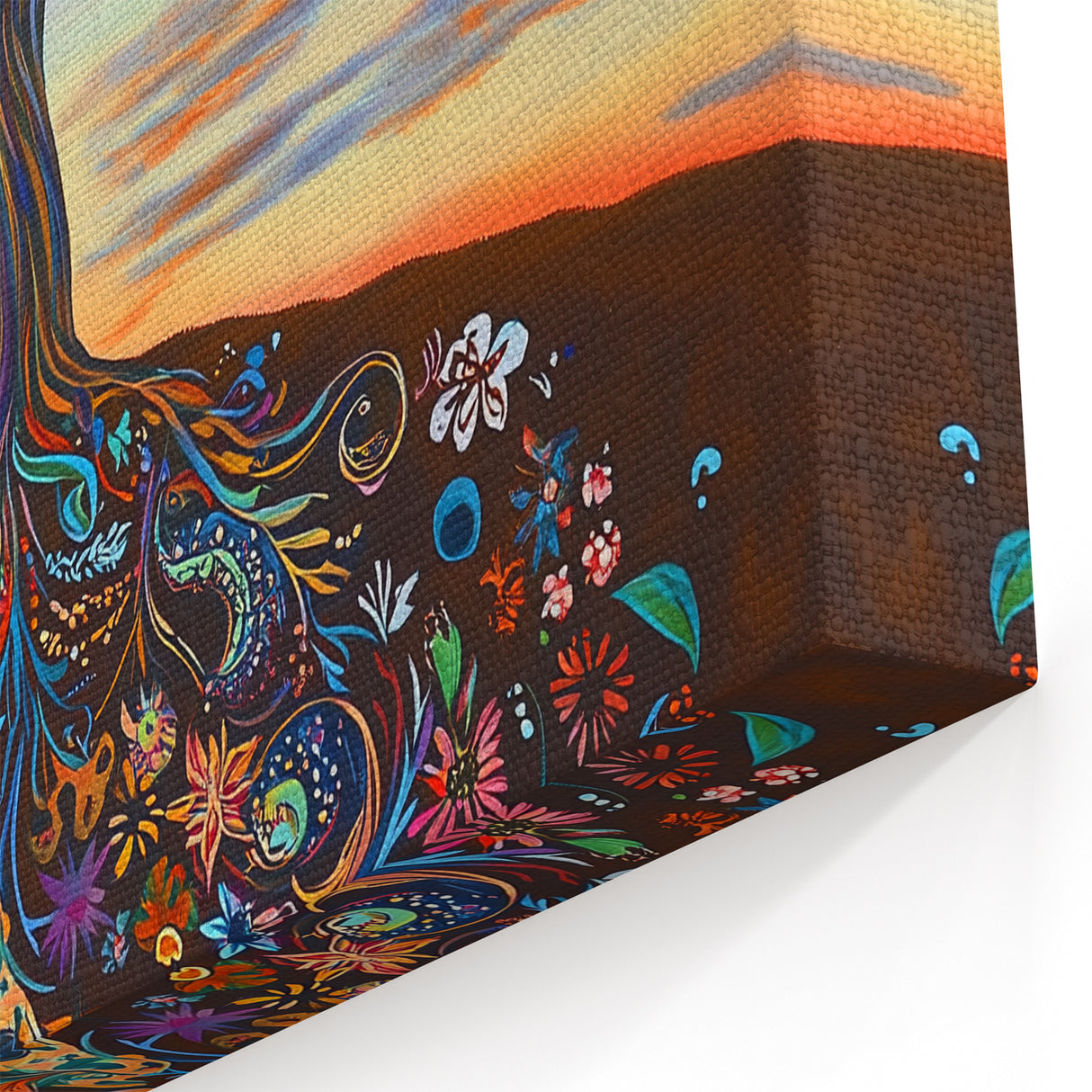 Colorful Tree Abstract Art - Vibrant Nature-Inspired Canvas