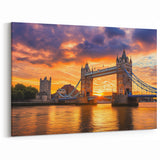 Tower Bridge at Sunset - Iconic Landmark Landscape Art