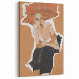 Modern Wall Art - Expressive Portrait with Bold and Warm Tones