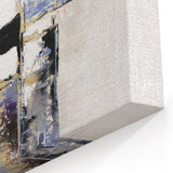 Abstract Blue and Gold Geometric Design - Modern Canvas Wall Art