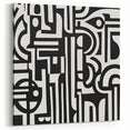 Black and White Abstract Design - Geometric Modern Wall Art