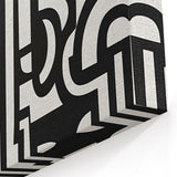 Black and White Abstract Design - Geometric Modern Wall Art