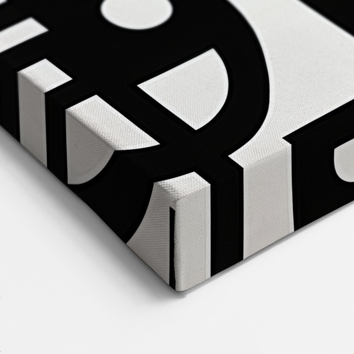 Black and White Abstract Design - Geometric Modern Wall Art