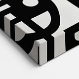 Black and White Abstract Design - Geometric Modern Wall Art