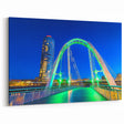 Scenic Bridge Art - Modern Green Illuminated Arch
