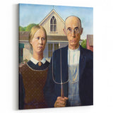 Modern Wall Art: Grant Wood's American Gothic – Iconic Rural Portrait
