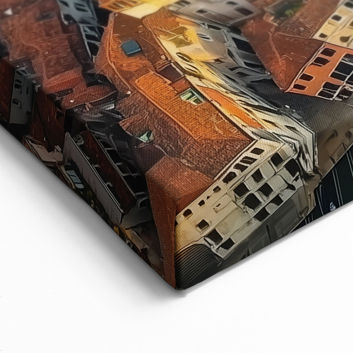 Scenic Bridge Art - Aerial View of Venetian Canals