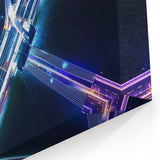 Vibrant Night Bridge Wall Art – Illuminated Cityscape