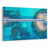 Scenic Bridge Art – Coastal Aerial Serenity