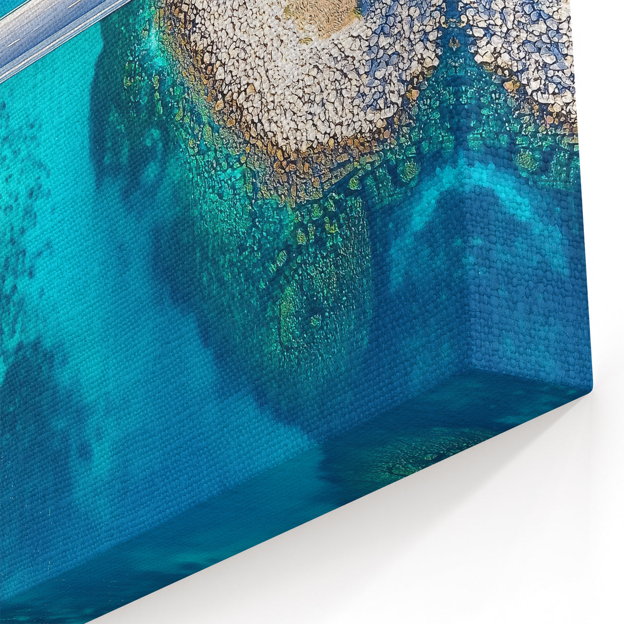 Scenic Bridge Art – Coastal Aerial Serenity
