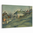Modern Wall Art – Suburban Landscape with Expressive Brushstrokes
