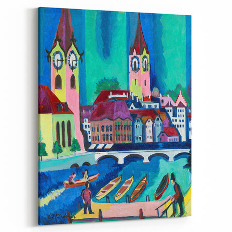 Expressionist Art of Zurich - Vibrant Abstract Expressionism Wall Art