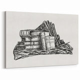 Expressionist Art - Stack of Books and Stationery by Leo Gestel