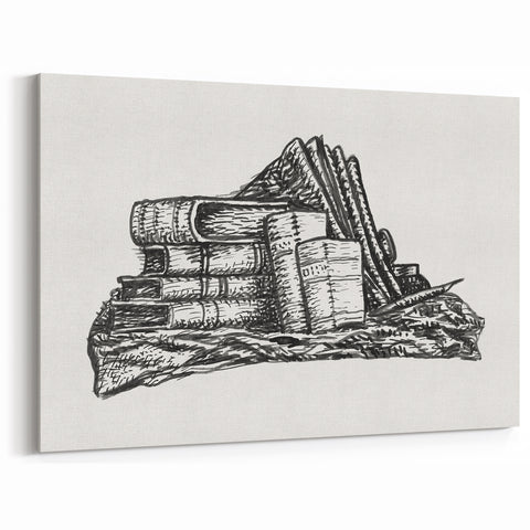 Expressionist Art - Stack of Books and Stationery by Leo Gestel