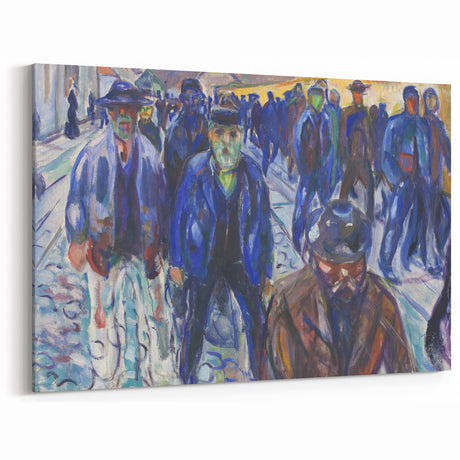 Expressionist Art - Workers on Their Way Home by Edvard Munch