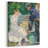 Expressionism Wall Art - In the Priest's Garden by Edvard Weie