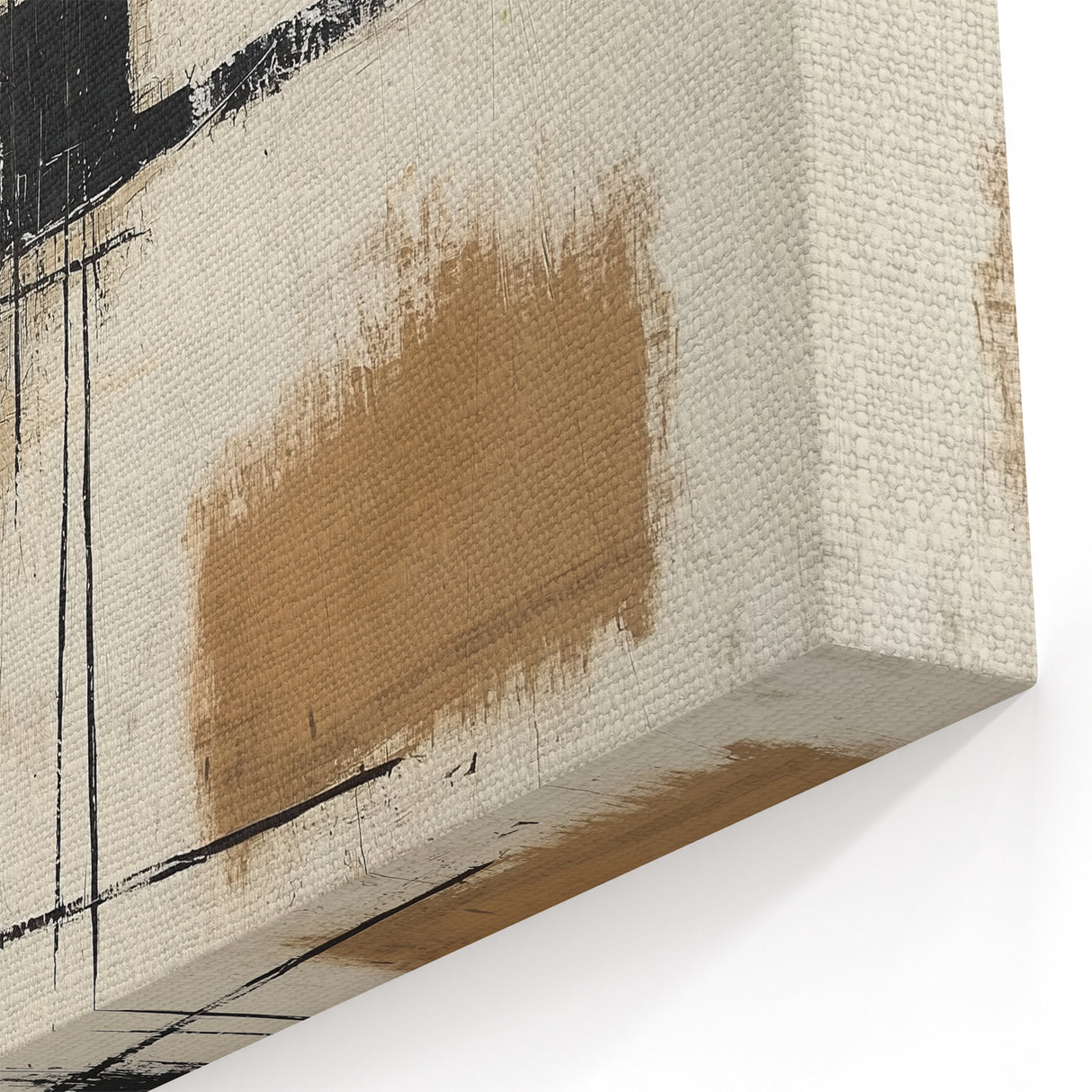 Abstract Geometric Paintings - Modern Minimalist Wall Art in Neutral Tones