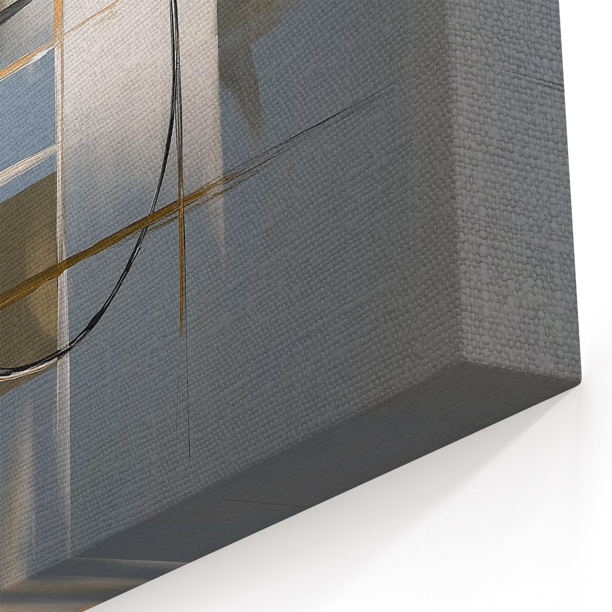 Geometric Abstract Wall Art - Neutral Modern Design with Circular Shapes