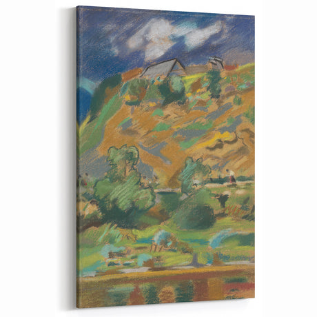 Abstract Expressionist Landscape - Vibrant Expressionism Wall Decor