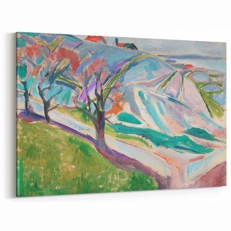 Edvard Munch's Expressionist Landscape - Abstract Wall Art Decor
