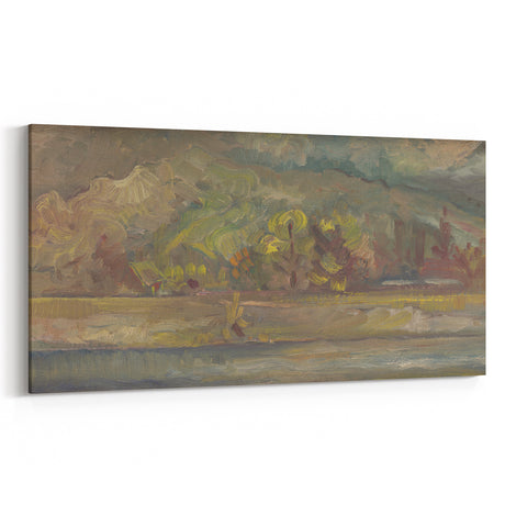 Expressionist River Landscape - Vibrant Decorative Wall Art