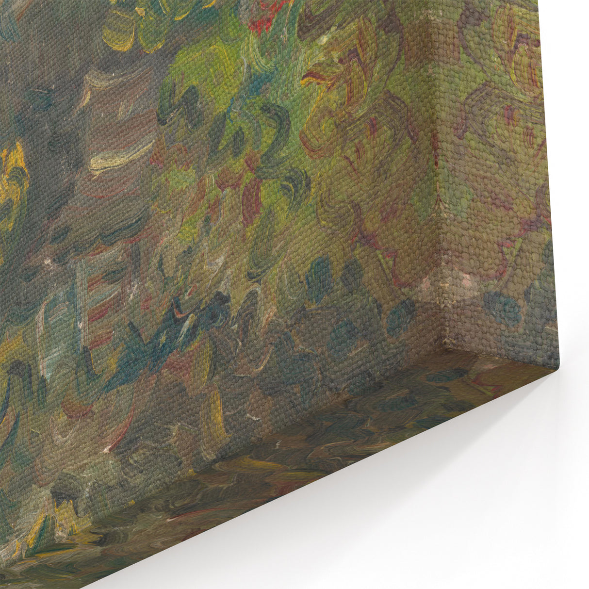 Expressionist Forest Scene - Vibrant Little Houses Wall Art