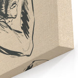Lost in Thought - Minimalist Expressionist Sketch Wall Art