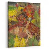 Vibrant Expressionist Lumberjack - Bold Nature-Inspired Wall Art
