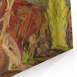 Vibrant Expressionist Lumberjack - Bold Nature-Inspired Wall Art