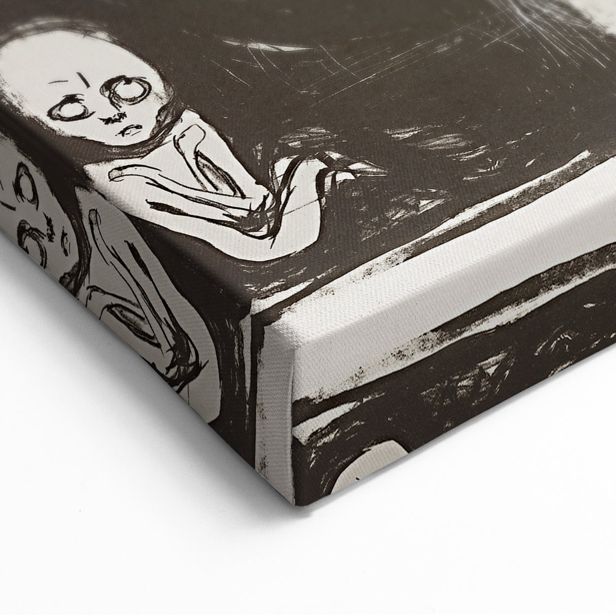 Edvard Munch's Madonna - Iconic Black and White Expressionist Print