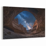 Cosmic Canyon Landscape Art - Starry Night Canyon Canvas Prints