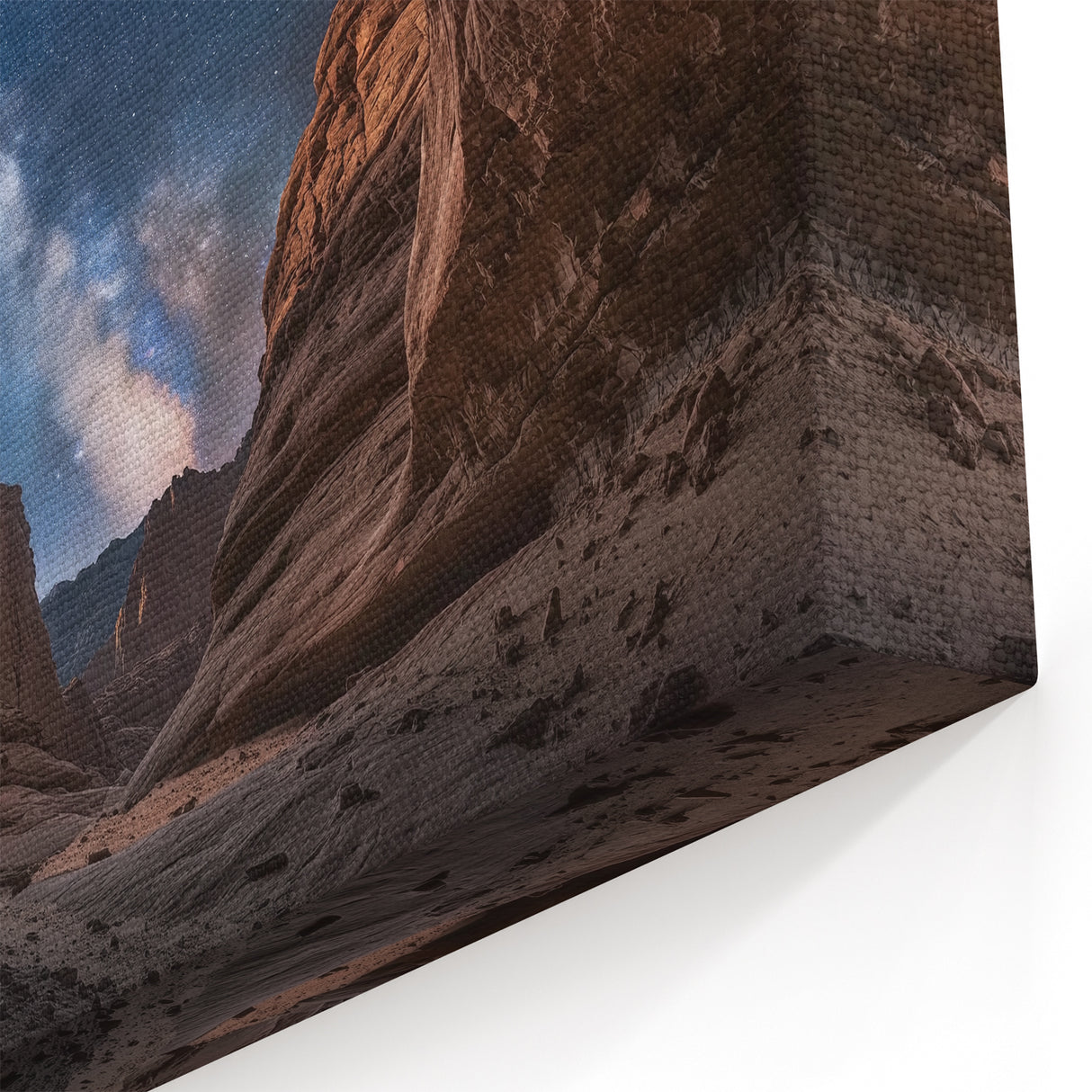 Cosmic Canyon Landscape Art - Starry Night Canyon Canvas Prints