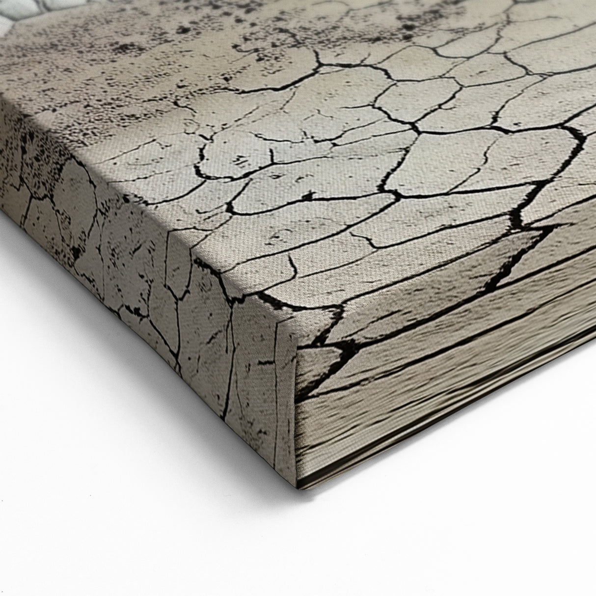 Desert Canyon Landscape Art - Blue Sky and Cracked Earth Canvas Prints