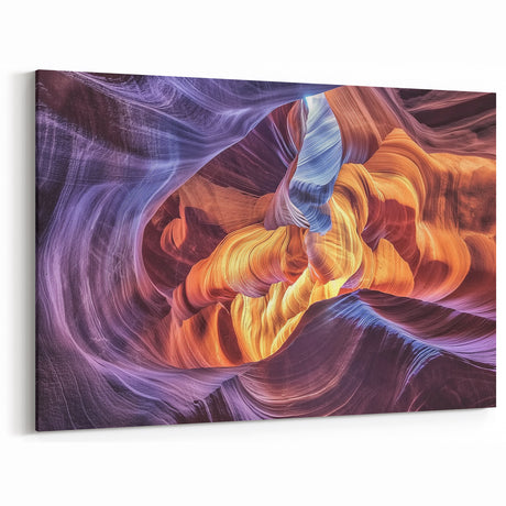 Ethereal Canyon Art - Vibrant Abstract Sandstone Canvas Prints