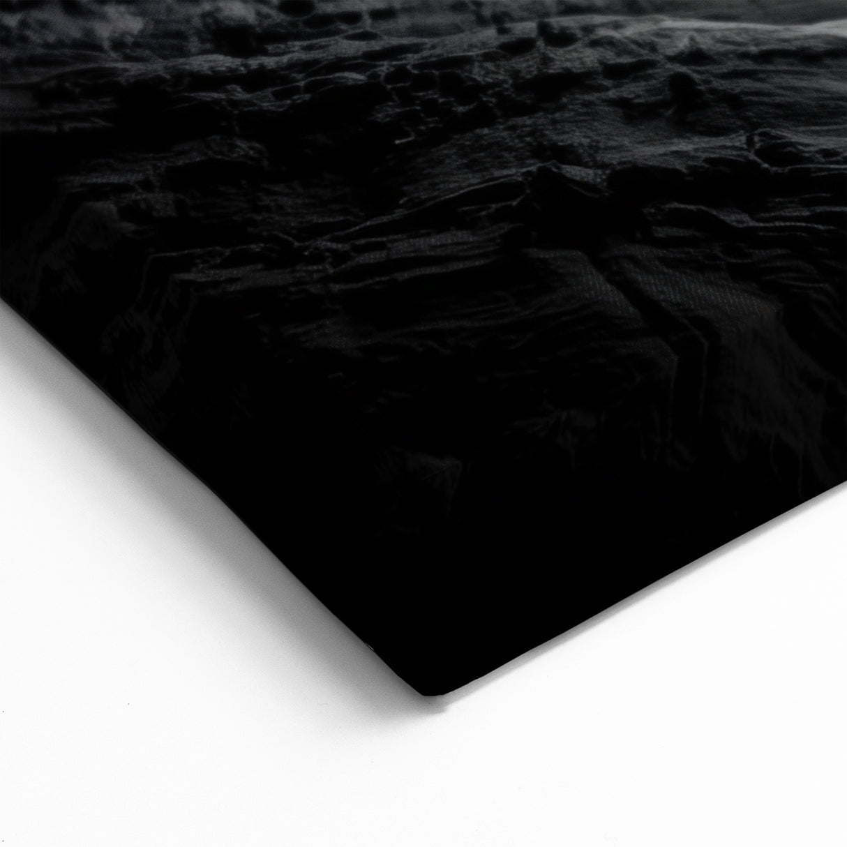 Monochrome Canyon Wall Art - Dramatic Black and White Canvas Prints